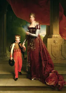 Marie Amelie de Bourbon (1782-1866) Duchess of Orleans and her Son, Prince Ferdinand Marie Amelie de Bourbon (1782-1866) Duchess of Orleans and her Son, Prince Ferdinand