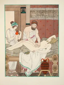Medical massage, illustration from The Works of Hippocrates Medical massage, illustration from The Works of Hippocrates