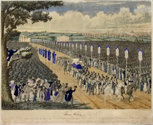 Meeting of the Trade Unionists in Copenhagen Fields, 21st April 1834 (engraving) Meeting of the Trade Unionists in Copenhagen Fields, 21st April 1834 (engraving)