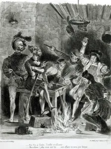 Mephistopheles and the Drinking Companions, from Goethe's Faust, 1828, (illustration) Mephistopheles and the Drinking Companions, from Goethe's Faust, 1828, (illustration)