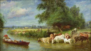 A Midsummer's Day on the Thames (oil on panel) A Midsummer's Day on the Thames (oil on panel)