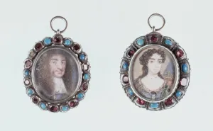 Miniatures of Charles II and Catherine of Braganza Miniatures of Charles II and Catherine of Braganza