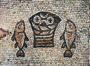 Miracle of the Bread and the Fishes, 5th-6th century AD (mosaic) Miracle of the Bread and the Fishes, 5th-6th century AD (mosaic)