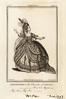 Miss Elizabeth Younge in the character of Creusa in William Whitehead's Creusa, Queen of Athens Miss Elizabeth Younge in the character of Creusa in William Whitehead's Creusa, Queen of Athens