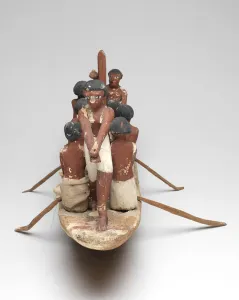 Model sailing boat from the Tomb of Khety (Beni Hasan) Middle Kingdom, c.2010 B.C Model sailing boat from the Tomb of Khety (Beni Hasan) Middle Kingdom, c.2010 B.C