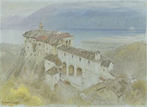 Austria Collection: The Monastery, Locarno, 1890 (w/c & chalk on paper)