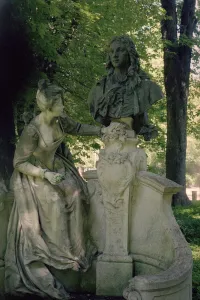 Monument dedicated to Jean Antoine Watteau, 1896 (1684-1721) (see also 252662) Monument dedicated to Jean Antoine Watteau, 1896 (1684-1721) (see also 252662)