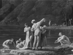 Morning, The Bathers, central detail, 1772 (oil on canvas) (see also 414960 & 414962) Morning, The Bathers, central detail, 1772 (oil on canvas) (see also 414960 & 414962)