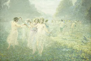 Morning Dance of the Sylphes; La Ronde Matinale des Sylphides, (oil on canvas) Morning Dance of the Sylphes; La Ronde Matinale des Sylphides, (oil on canvas)