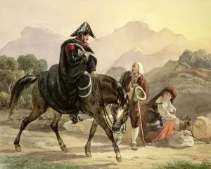 Mounted Italian Policeman with Rural Folk, c.1830 (w/c on paper) Mounted Italian Policeman with Rural Folk, c.1830 (w/c on paper)