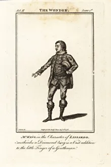 Mr Thomas King in the character of Linnardo in Susannah Centlivre's The Wonder, Drury Lane Theatre, 1768 Mr Thomas King in the character of Linnardo in Susannah Centlivre's The Wonder, Drury Lane Theatre, 1768