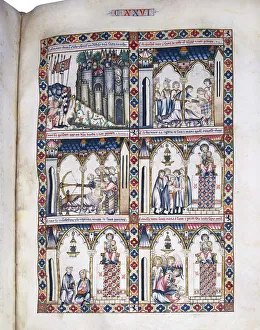 The mystery of Elche, miniature from from Las Cantigas de Santa Maria The mystery of Elche, miniature from from Las Cantigas de Santa Maria
