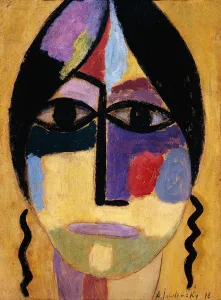 Mystic Head: Ravenwings IV; Mysticher Kopf: Rabenflugel IV, 1918 (oil on paper) Mystic Head: Ravenwings IV; Mysticher Kopf: Rabenflugel IV, 1918 (oil on paper)
