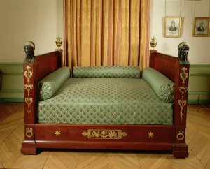 Napoleon's bed from the Imperial Palace in Bordeaux, 1804-15 (wood & bronze) Napoleon's bed from the Imperial Palace in Bordeaux, 1804-15 (wood & bronze)