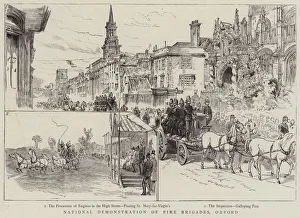 National Demonstration of Fire Brigades, Oxford (engraving) National Demonstration of Fire Brigades, Oxford (engraving)