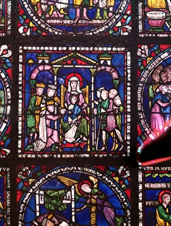 Nativity with Magi and Shepherds (stained glass) Nativity with Magi and Shepherds (stained glass)