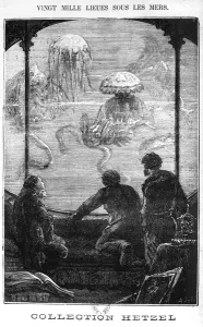 The Nautilus Passengers, illustration from 20, 000 Leagues Under the Sea by Jules Verne The Nautilus Passengers, illustration from 20, 000 Leagues Under the Sea by Jules Verne