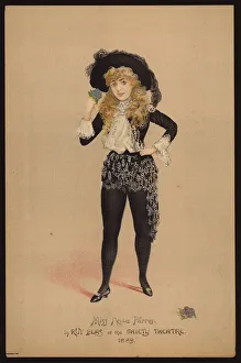 Nellie Farren, English actress and singer (colour litho) Nellie Farren, English actress and singer (colour litho)