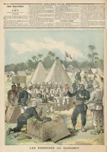 New Years Boxes in Dahomey, from Le Petit Journal, 31st December 1892 New Years Boxes in Dahomey, from Le Petit Journal, 31st December 1892