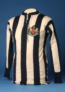 Newcastle United jersey from the 1911 FA World Cup Final, 1911 (cotton) Newcastle United jersey from the 1911 FA World Cup Final, 1911 (cotton)