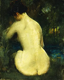 Nude, (oil on canvas) Nude, (oil on canvas)