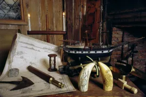 Objects from a Nineteenth Century Captain's Desk (photo) Objects from a Nineteenth Century Captain's Desk (photo)