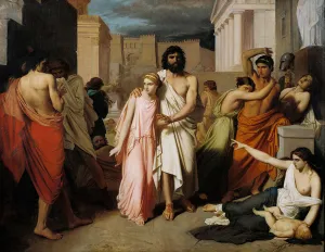 Oedipus and Antigone or The Plague of Thebes (oil on canvas) Oedipus and Antigone or The Plague of Thebes (oil on canvas)