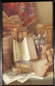 Old Books to Read (w/c heightened with white on paper) Old Books to Read (w/c heightened with white on paper)