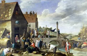 Flemish Painter David Teniers Prints: The Proverbs