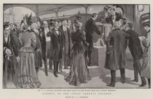 Opening of the Great Central Railway (engraving) Opening of the Great Central Railway (engraving)