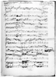 Opening page of the score of 'Les Paladins', opera by Rameau (pen & ink on paper) Opening page of the score of 'Les Paladins', opera by Rameau (pen & ink on paper)