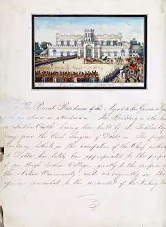A page from the illustrated manuscript Reminiscences of Imperial Delhi A page from the illustrated manuscript Reminiscences of Imperial Delhi