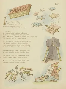 Page from The Satires of Cynicus (colour litho) Page from The Satires of Cynicus (colour litho)