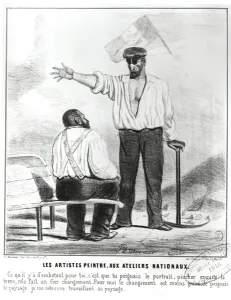 Painters at the National Workshops during the French Second Republic, 1848 (litho) Painters at the National Workshops during the French Second Republic, 1848 (litho)