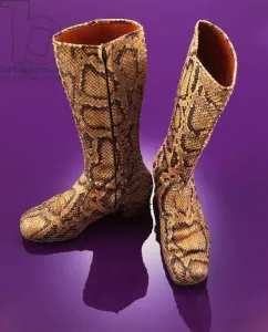 Long clearance snakeskin boots