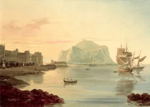 Palermo Harbour with Mount Pellegrino, 1831 (oil on canvas) Palermo Harbour with Mount Pellegrino, 1831 (oil on canvas)