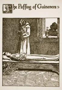 The Passing of Guinevere, illustration from The Story of the Grail The Passing of Guinevere, illustration from The Story of the Grail