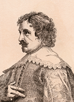 Paulus Pontius, illustration from '75 Portraits Of Celebrated Painters From Authentic Paulus Pontius, illustration from '75 Portraits Of Celebrated Painters From Authentic
