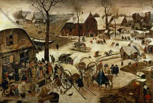 The Payment of the Tithe or The Census at Bethlehem (oil on panel) (for detail see 89722) The Payment of the Tithe or The Census at Bethlehem (oil on panel) (for detail see 89722)