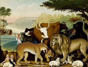 Animal Kingdom Collection: The Peaceable Kingdom, c. 1846-47 (oil on canvas)