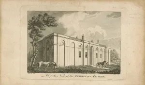 Perspective view of the veterinary college (engraving) Perspective view of the veterinary college (engraving)