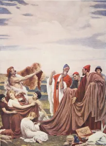Phoenicians trading with Early Britons, illustration from Hutchinson' Phoenicians trading with Early Britons, illustration from Hutchinson'