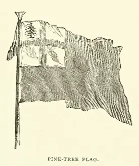 Pine-tree flag (engraving) Pine-tree flag (engraving)