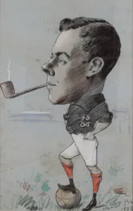 Pipe Smoking Footballer of the 98th North Staffordshire Regiment, 1892 (chalk on paper) Pipe Smoking Footballer of the 98th North Staffordshire Regiment, 1892 (chalk on paper)