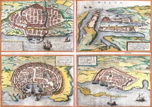 Plan of Cagliari (Calaris), Sardinia (Italy), Malta (Malta) Plan of Cagliari (Calaris), Sardinia (Italy), Malta (Malta)