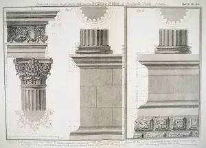 Plate CXI-XII Illustration of the column structure of the Temple of Vesta Plate CXI-XII Illustration of the column structure of the Temple of Vesta