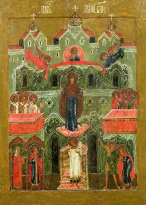 The Pokrov (Intercession of the Mother of God) (tempera on panel) The Pokrov (Intercession of the Mother of God) (tempera on panel)