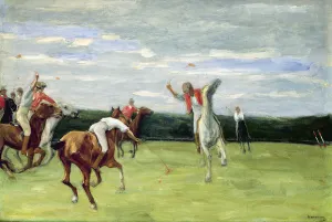 Polo player in Jenischpark, Hamburg, 1903 (oil on canvas) Polo player in Jenischpark, Hamburg, 1903 (oil on canvas)
