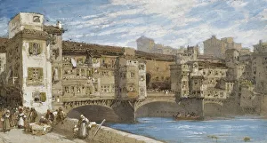 The Ponte Vecchio, Florence, 1877 (pencil, watercolour and bodycolour) The Ponte Vecchio, Florence, 1877 (pencil, watercolour and bodycolour)