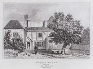 Adjoining Collection: Popes House, Binfield, adjoining Windsor Forest, Berkshire (engraving)